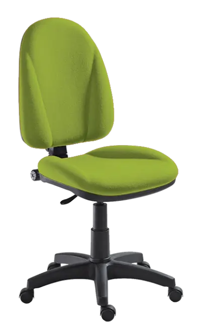 444/MEK židle kancelářská, látka SUE S 34 - látka hráškově zelená